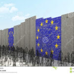 european-border-wall-barrier-concept-europe-flag-d-rendering-image-85603445